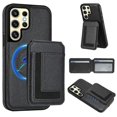 thumbnail image 2 of For Samsung Galaxy S24 Ultra Magnetic Case TPU + PU Leather Phone Back Cover with Detachable Card Holder, 2 of 4