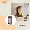 thumbnail image 4 of Shopkeepers Bell for Door Opening, Magnetic Walnut Wood Doorbell with Brass Bell, 4 of 6