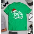 thumbnail image 3 of S4E Men's Papa Claus Santa Hat Christmas T-Shirt Small Irish Green, 3 of 4
