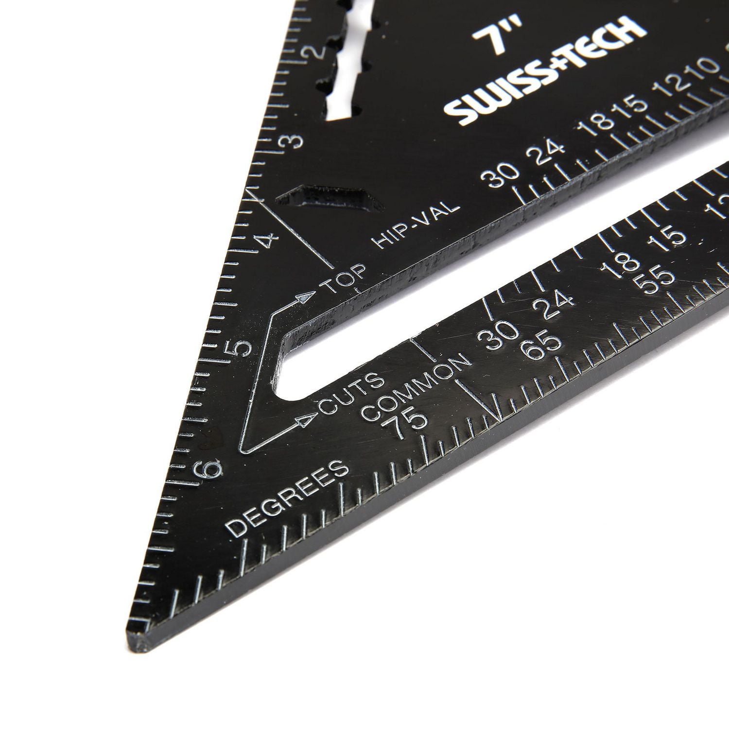 Swiss Tech Équerre de charpentier 7 po Pièce en aluminium plein