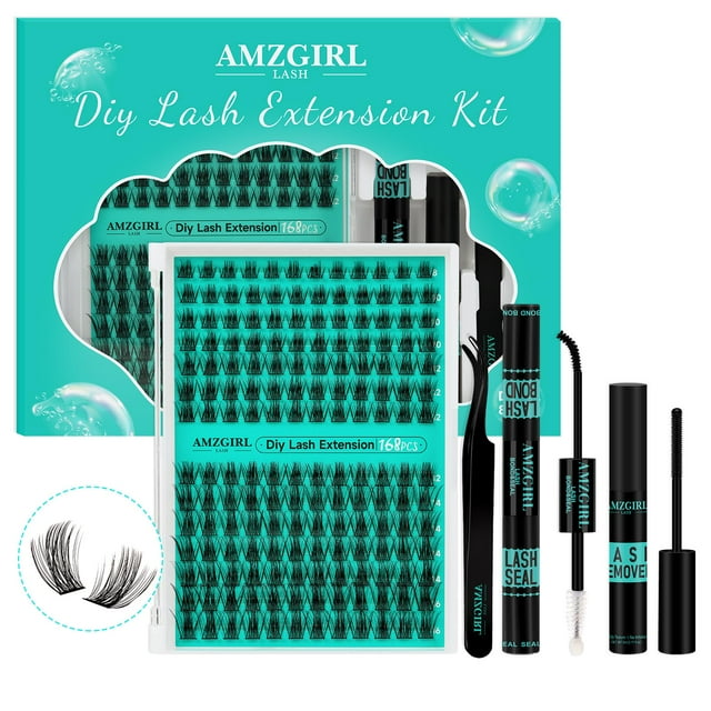 Kit de extensión de pestañas AMZGIRL LASH Medusa D-Mix 8-16 mm 168 piezas