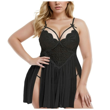 Xuewenshw Women s Lingerie Lace Lingerie for Women Lingerie for Women Crotchless See Through Lingerie Women Lingerie Womens Sexy Nightgown