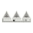 thumbnail image 1 of Sewing Ruler Acrylic Knitting Patchwork Scale Template Guide Embroidery DIY Craft Making Quilting Tailors Designers 60 Degree 6 Inch, 1 of 6