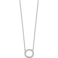 thumbnail image 2 of Sterling Silver Rhodium-Plated Cz Circle With 2In Ext Necklace (16 X 16) Made In China qg5421-16, 2 of 5