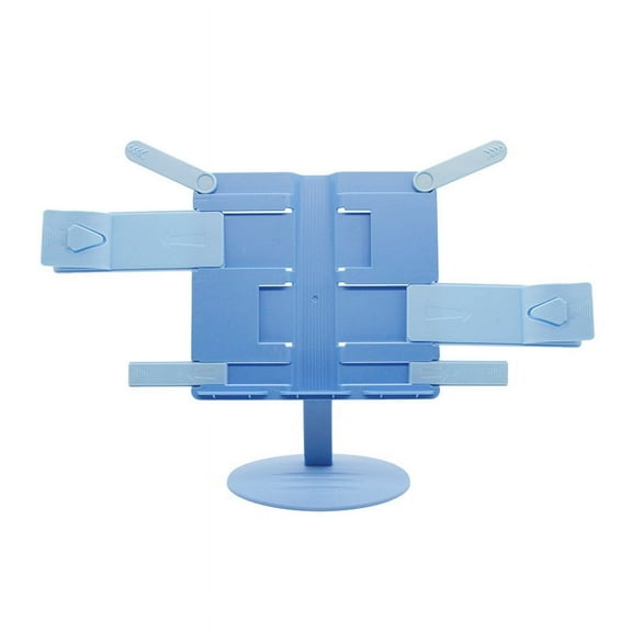 Adjustable Book Stand for Reading Foldable Book Holder Adjust Height Table Desk Book Reading Stand Holder (Blue)