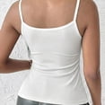 thumbnail image 5 of Asxite Tank Tops for Women Sleeveless Solid Color Lace Spliced Bateau Neck Trendy Casual Blouse, 5 of 5