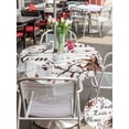 thumbnail image 4 of Outdoor Tablecloth with Umbrella Hole and Zipper, Grey Wooden Grain Round Table Cloth 60 Inch Waterproof Tablecloth, Brown Country Texas Star Branches Picnic Table Cover for Patio Camping, 4 of 7