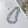 thumbnail image 1 of Crystal beads phone case chain short lanyard strap clip key chain Multiple color accessories FJH, 1 of 5