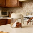thumbnail image 4 of Empty Glass Seasoning Container, Glass Salt and Pepper Shaker Jars Bottles with Spoon, Large Capacity Spice Jars for Kitchen Cooking, 4 of 6