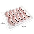 thumbnail image 6 of 5 Pairs 3D False Eyelashes Gradient Color Soft Comfortable to Wear Imitation Mink Beauty False Eye Lashes, 6 of 8