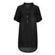 thumbnail image 4 of Moda mujer Casual Sexy cuello en V vestidos sólidos verano manga corta pulóver vestido de mezclilla Fridja  bnh5178, 4 of 8