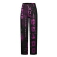 thumbnail image 3 of Pantalones de pijama largos de poliéster para hombre, informales, con estampado a cuadros, holgados y deportivos., 3 of 4