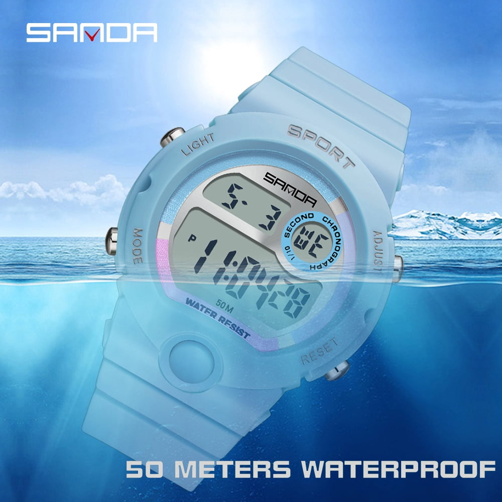 SANDA 2022 New Casual Women's Watches Waterproof Fashion Digital Watch Women Wristwatches for Female Clock Relogio Feminino 6035