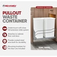 thumbnail image 3 of Rev-A-Shelf Double 27 Quart Pullout Soft Close Waste Container, White, 3 of 11