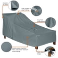 thumbnail image 4 of Classic Accessories Storigami Water-Resistant 78 Inch Easy Fold Patio Day Chaise Cover, Monument Grey, 4 of 19