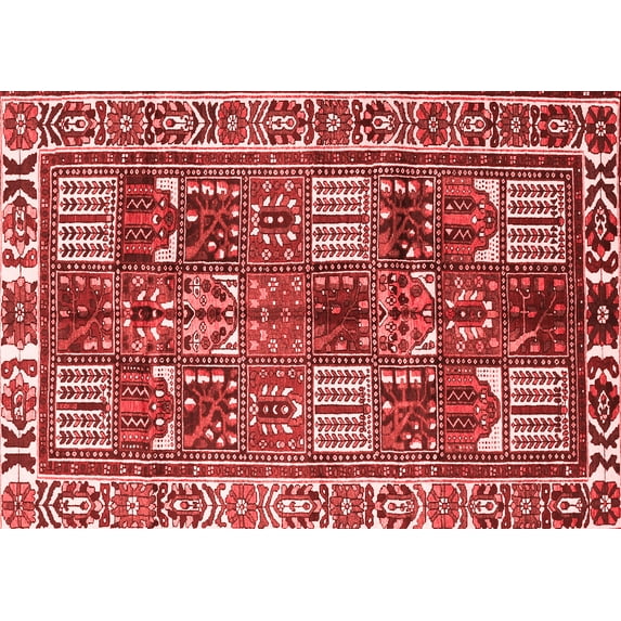 Ahgly Company Indoor Rectangle Persian Red Traditional Area Rugs, 6' x 9'