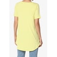 thumbnail image 2 of TheMogan Women's PLUS Basic Crew Neck Round Hem Short Sleeve Draped Jersey Tee, 2 of 6