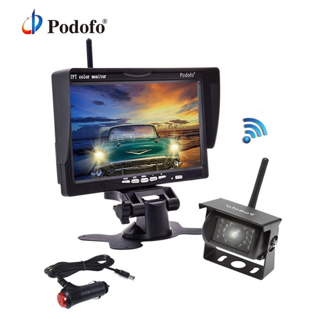1Digital Wireless 7/" HD Monitor Backup Camera Rear View System For Truck RV Bus