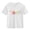 White, variant on Piuwrlz Short Shirts Sleeve Kids Girls Graphic T-Shirts Cotton Pullover Gray Size 7 Years