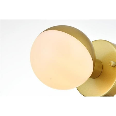 

Living District LD7305W5BRA 110 V E12 One Light Vanity Wall Lamp Brass
