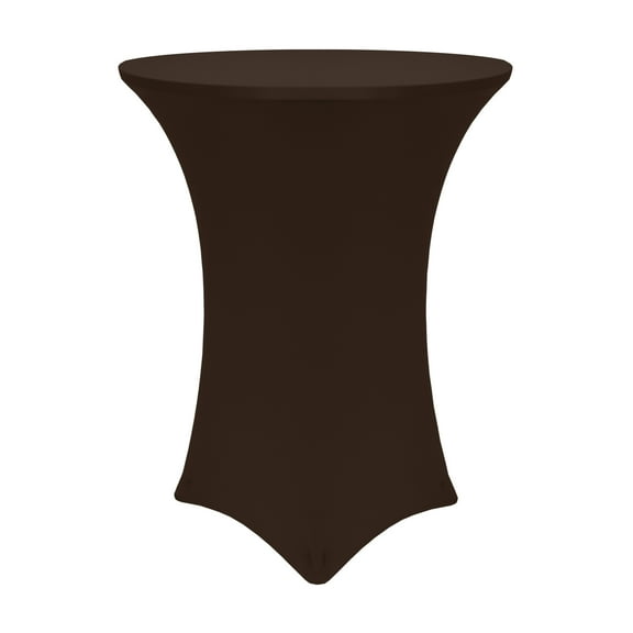 Ultimate Textile 24-Inch Round 42"H Fitted Stretch Table Cover