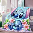 thumbnail image 1 of Cartoon Cute Stich Blanket, 3D Printing Lilo & Strong Soft and Comfortable Children's Nap Sleeping Blanket, Bedding, 1 of 5