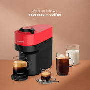 Nespresso Vertuo Pop+ Coffee Maker and Espresso Machine, Red
