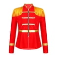 thumbnail image 1 of Manyakai Kids Girls Royal Guard Parade Jacket Tops Coats Marching Band Uniform Majorette Outfit Set Red 8, 1 of 7