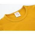 thumbnail image 4 of Lilax Girls' Round Neck Basic Long Sleeve Cotton T-Shirt Mustard 9 Years, 4 of 8