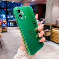 thumbnail image 6 of Compatible with iPhone 11 Case Cute, Glitter Bling Plating Letter Love Pattern Phone Case for iPhone 11 6.1'' Camera Protective Back Cover for Women Girl-Green, 6 of 11