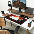 thumbnail image 3 of Red and Black Mouse Pad Japanese Mouse Pad XL Black Anime Big Mouse Pads for Desk Large Gaming Large Mouse Pad for Men Desk Pad with Stitched Edges Non-Slip Large Computer Mat, 31.5x15.7 in., 3 of 6
