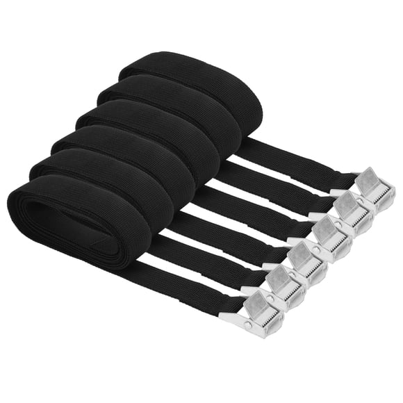 HURRISE Lashing Straps,6PCS Heavy Duty Lashing Straps Adjustable Buckle Tie-Down Straps for Motorcycle Trucks Luggage,Hold‑Down Strap