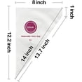thumbnail image 2 of 14 Inch Disposable Pastry Bag Icing Piping Frosting Bags for Cake Decorating 100 Pcs (Medium), 2 of 5