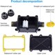 thumbnail image 3 of Cajas de conexiones impermeables IP68, conector de iluminación exterior de caja de conexiones de 2 vías, conector de cable externo resistente al agua con prensaestopas de plástico de 4 mm a 11 mm, 3 of 4