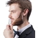 thumbnail image 1 of Herramienta moldeadora de guía de barba o plantilla transparente para recortar y afeitar, modela la plantilla con 4 líneas de cuidado y peine para bigote, 1 of 4