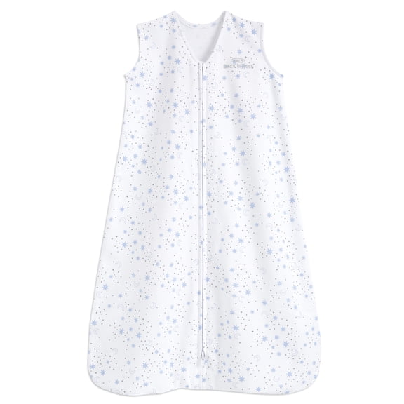 Halo◦ SleepSack◦ Wearable Blanket, 100% Cotton, Midnight Moons Blue, Infant Boys, Small, 0-6 Months