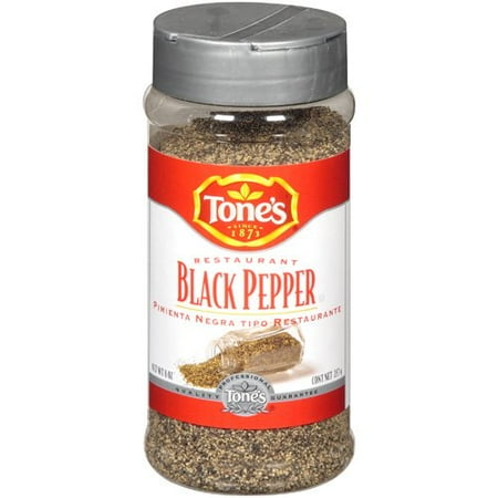 Tones Restaurant Black Pepper Spice, 8 Oz