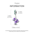 thumbnail image 5 of MULA Mother's Day Gifts 925 Sterling Silver Charms Purple Lilies Flower Dangle Pendants Women Gift, 5 of 6