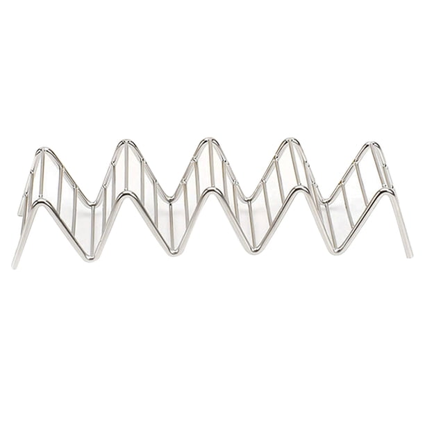 Rejilla para tacos de rollo de maíz en forma de V, soporte para tacos en forma de V de acero inoxidable Soporte para tacos en forma de V de acero inoxidable Eleve su experiencia