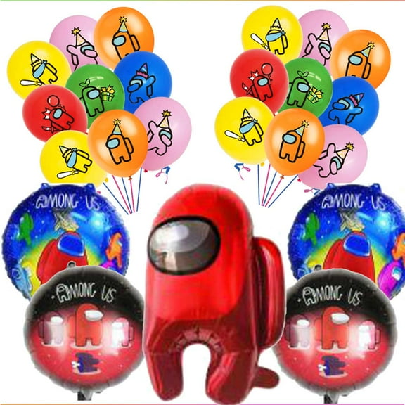 Among Us Balloons Party Supplies Decor Set Decorations Kit Fans Birthday