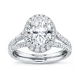 thumbnail image 4 of Elegant Wedding Engagement 925 Silver Rings Cubic Zircon Jewelry Sz 6-10, 4 of 9