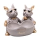 thumbnail image 2 of Bonita bandeja con forma de bulldog para colección de interiores y exteriores, ideal para amantes de los perros. Gris, 2 of 9