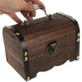 thumbnail image 3 of EeaseMX Alcancía de madera creativa, caja fuerte hecha a mano tallada en madera, caja de ahorros con cerradura, tamaño pequeño, 3 of 7