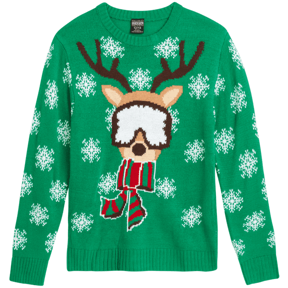 Quad Seven Boys' Ugly Christmas Sweater - Novelty Xmas Holiday Party Pullover (4-18)