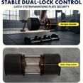 thumbnail image 4 of SQUATZ Adjustable Dumbbells, Black, 70 lb, 4 of 8