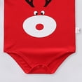 thumbnail image 3 of CAICJ98 Unisex Newborn Baby Boy Girl Summer Clothes Sleeveless Bubble Romper Jumpsuit Overall Shorts Infant Clothing Baby Boys Clothes (Red,0-3 Months), 3 of 4