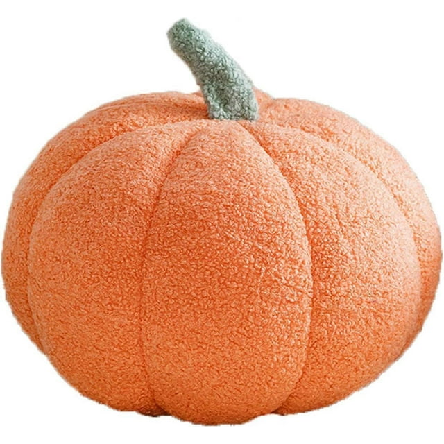 Pumpkin Pillow Cuddle,Fluffy Pumpkin Plush Animal Toys,Pumpkin Pillow Sofa Cushion Pumpkin for Home Decor Halloween(Orange, 8 inches)