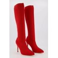 thumbnail image 2 of Women's Pointed Toe Knee High Stiletto Sock Boots, 2 of 6