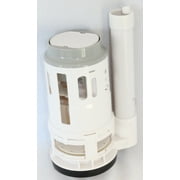 Top-Button Single Flush 3-inch Flush Valve, 9-inch Height with 2 Extra Silicone Seals