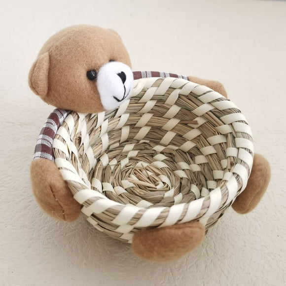 Handmade Wicker Storage Baskets Set Shelf Baskets Woven Decorative Home Storage